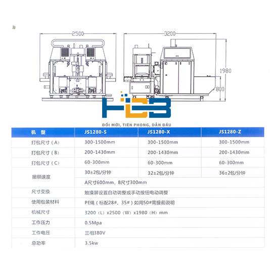 Máy Buộc dây tự động JS-1280 